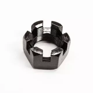 22363 | Nut M20 X 1.5 Hex Slotted Blk ZN - Yutrax